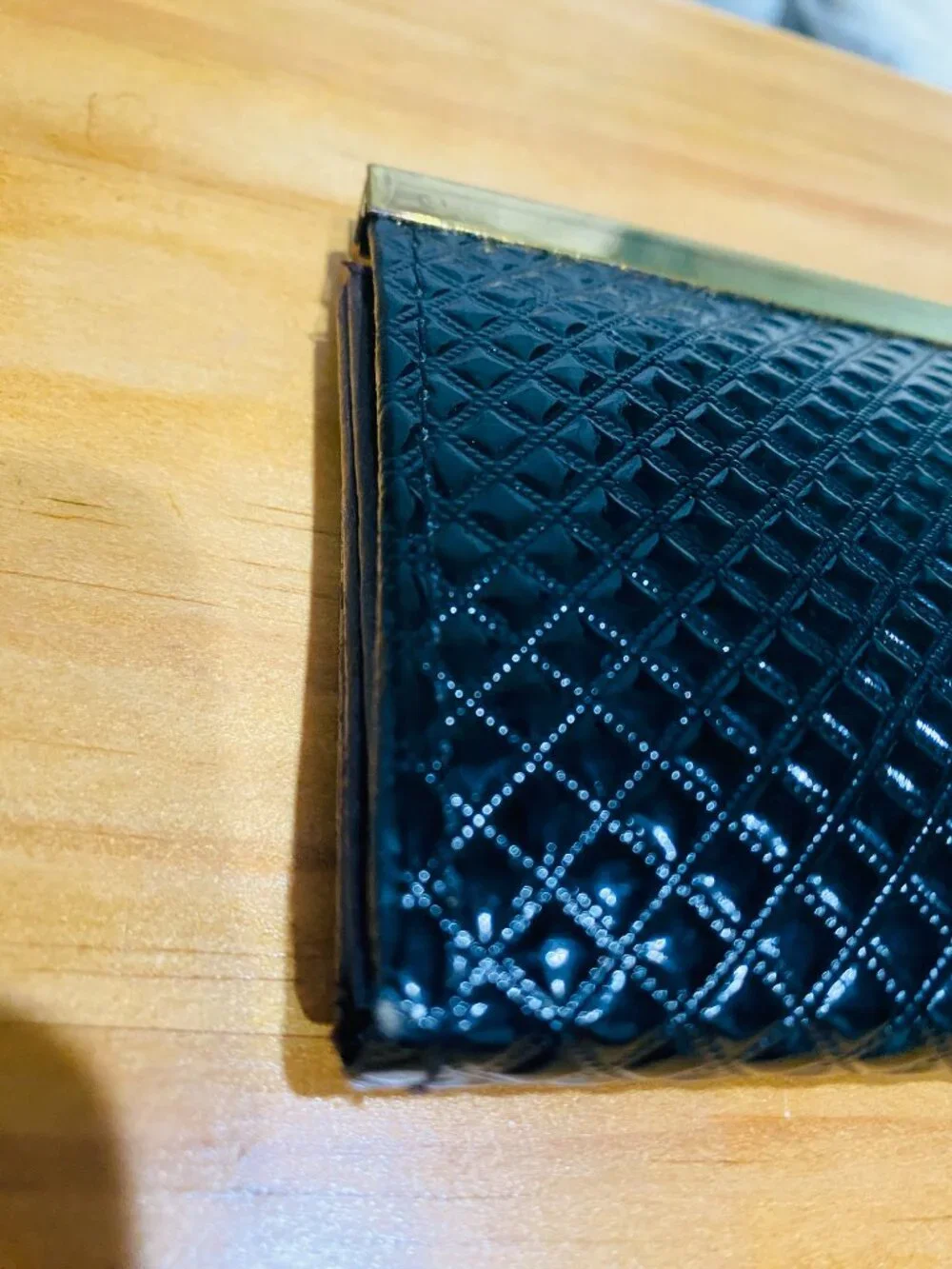 N/A black quilted